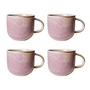 HKliving - Chef Ceramics Mok, 320 ml, rustic pink (set van 4)