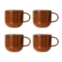 HKliving - Chef Ceramics Mok, 320 ml, burned orange (set van 4)
