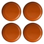 HKliving - Chef Ceramics Bord, Ø 26 cm, burned orange (set van 4)