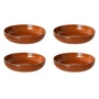 HKliving - Chef Ceramics diep bord, Ø 19,3 cm, burned orange (set van 4)