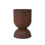 Ferm Living - Hourglass Bloempot medium, Ø 40 x H 59 cm, roest