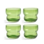& klevering - Petal drinkglas 150 ml, groen (set van 4)