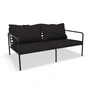 HOUE - AVON Sofa 2-zits, zwart / houtskool