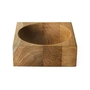 HKliving - Teak cube Schaal, medium, teakhout