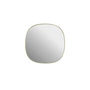 Muuto - Framed Spiegel, 40 x 40 cm, lichtgeel / helder glas