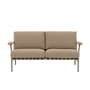 Muuto - Settle 2-zitsbank voor buiten, bruin / taupe (stof Ribbed Weave 5)