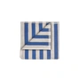Blomus - Arto Handdoek 100 x 50 cm, brede strepen, moonbeam / mazarine blauw