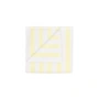 Blomus - Arto Handdoek 100 x 50 cm, brede strepen, wit / transparant geel