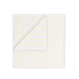 Blomus - Arto Badhanddoek, 140 x 70 cm, dunne strepen, wit / transparant geel