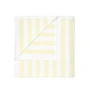 Blomus - Arto Badhanddoek, 140 x 70 cm, brede strepen, wit / transparant geel