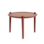 Design House Stockholm - Aria Bijzettafel laag, Ø 50 x 37 cm, rood