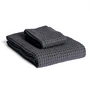 The Organic Company - Big Waffle Handdoek, geschenkset, donkergrijs