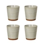 Broste Copenhagen - Grød -bekers, 25 cl, zandkleur (set van 4)
