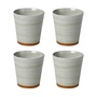 Broste Copenhagen - Grød -beker 35 cl, zandkleur (set van 4)
