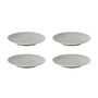 Broste Copenhagen - Grød dessertbordjes, Ø 20 x H 2,4 cm, zandkleur (set van 4)