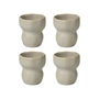 Broste Copenhagen - Limfjord -beker 200 ml, lichtgrijs (set van 4)