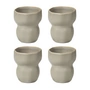 Broste Copenhagen - Limfjord -beker 350 ml, lichtgrijs (set van 4)