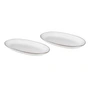 Broste Copenhagen - Nordic Sand Ovale serveerschaal L, 30 x 17 cm (set van 2)