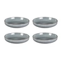 Broste Copenhagen - Nordic Sea -schaal, diep, Ø 22,5 x H 4,8 cm (set van 4)