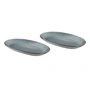 Broste Copenhagen - Nordic Sea ovaal serveerbord L, 30 x 17 cm (set van 2)