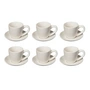 Broste Copenhagen - Nordic Vanilla Espressokopje met schoteltje, 5 cl (set van 6)