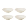 Broste Copenhagen - Nordic Vanilla e diepe borden, Ø 22,5 x H 5 cm (set van 4)