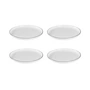 Broste Copenhagen - Salt dessertbordjes, Ø 18 cm, wit / zwart (set van 4)