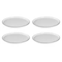 Broste Copenhagen - Salt -dinerborden Ø 28 cm, wit/zwart (set van 4)