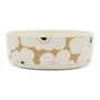 Marimekko - Oiva Unikko Kom 1500 ml, wit / beige / lichtzand / donkergroen