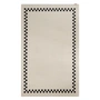 Fatboy - Carpretty Vloerkleed voor buiten, Grand, Geruite rand, 200 x 300 cm, antraciet/crème