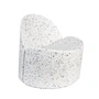 Zuiver - Loungestoel Bloom, wit-terrazzo