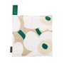 Marimekko - Pieni Unikko pannenlap, zand / wit / hooi / smaragd