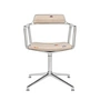 Vipp - 452 Swivel Draaistoel op glijders, gepolijst aluminium / Montafon (Guesthouse Edition)