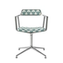 Vipp - 452 Swivel Draaistoel op glijders, gepolijst aluminium / Lagrasse (Guesthouse Edition)