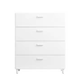String - Relief wide ladekast, wit