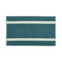 HAY - Stripe badmat 50 x 80 cm, petrolblauw