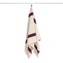 HAY - Stripe -handdoek 70 x 140 cm, bordeauxrood