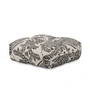 OUT Objekte unserer Tage - Sander Pouf Large, petrol/wit (Tiger Mountain Col. 003 van Dedar)