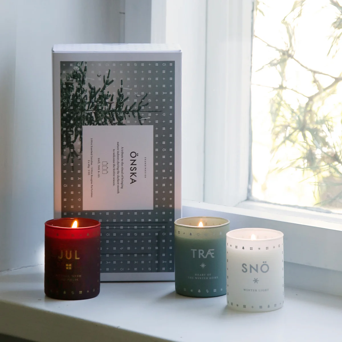 Kaarsenset Mini Önska Set van 3 by Skandinavisk
