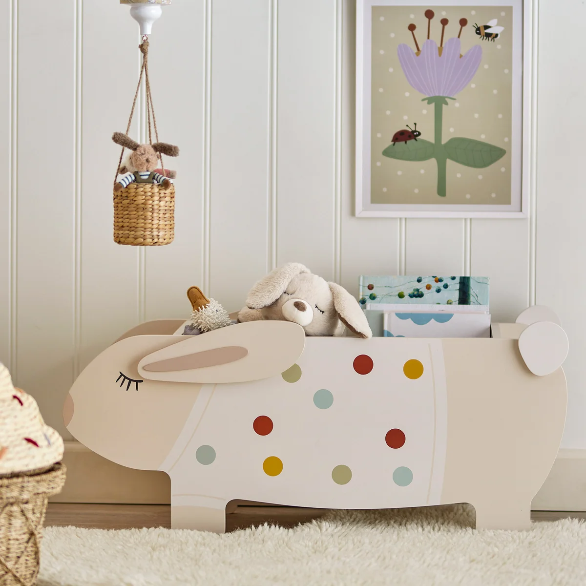 Bloomingville Mini - Villja boekenstandaard, wit