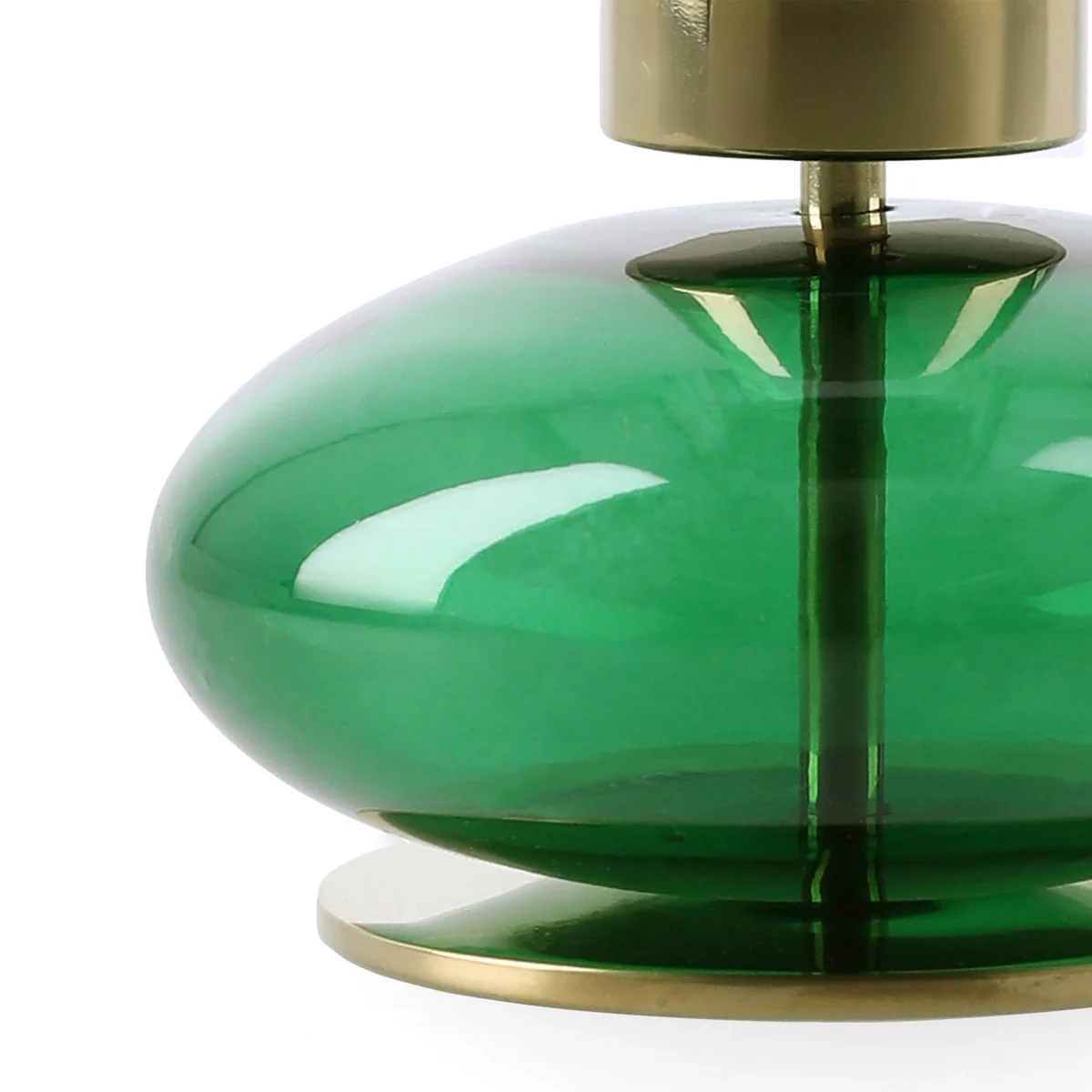 Holmegaard - Bubbel kaarsenhouder, H 8 cm / groen