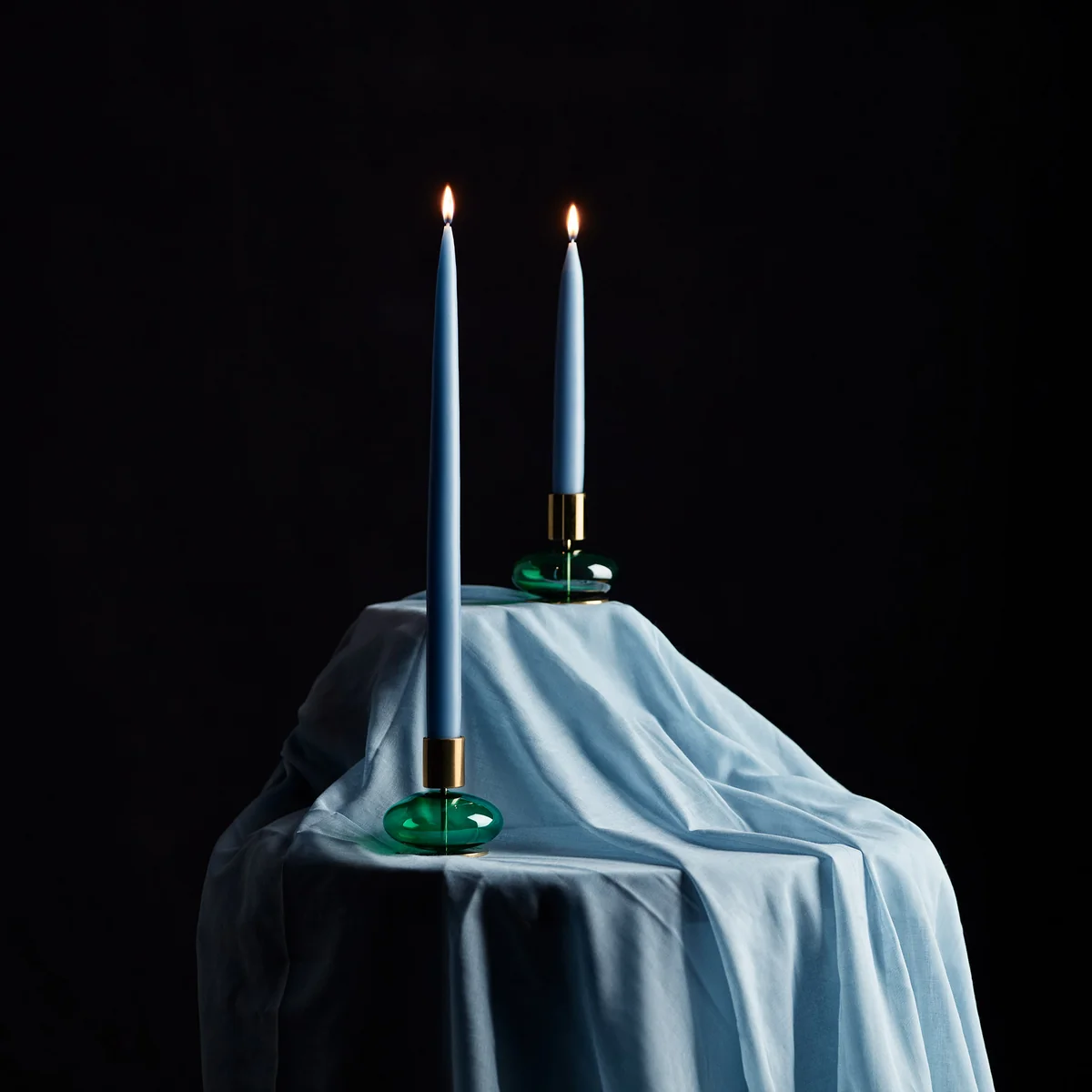 Holmegaard - Bubbel kandelaar, groen