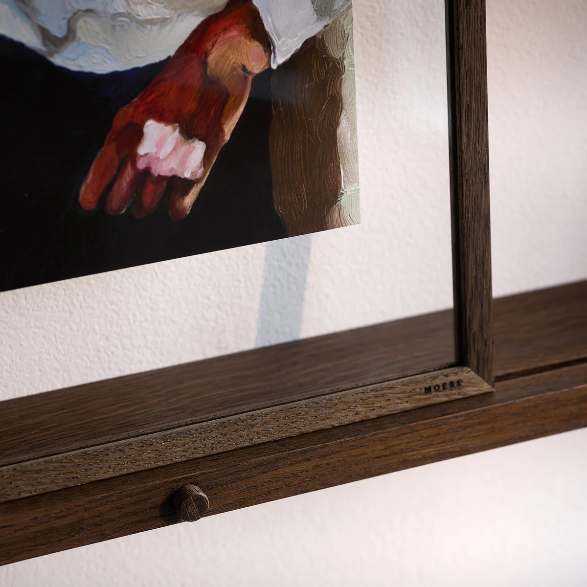 Moebe - Galerieplank 115 cm, gerookt eiken