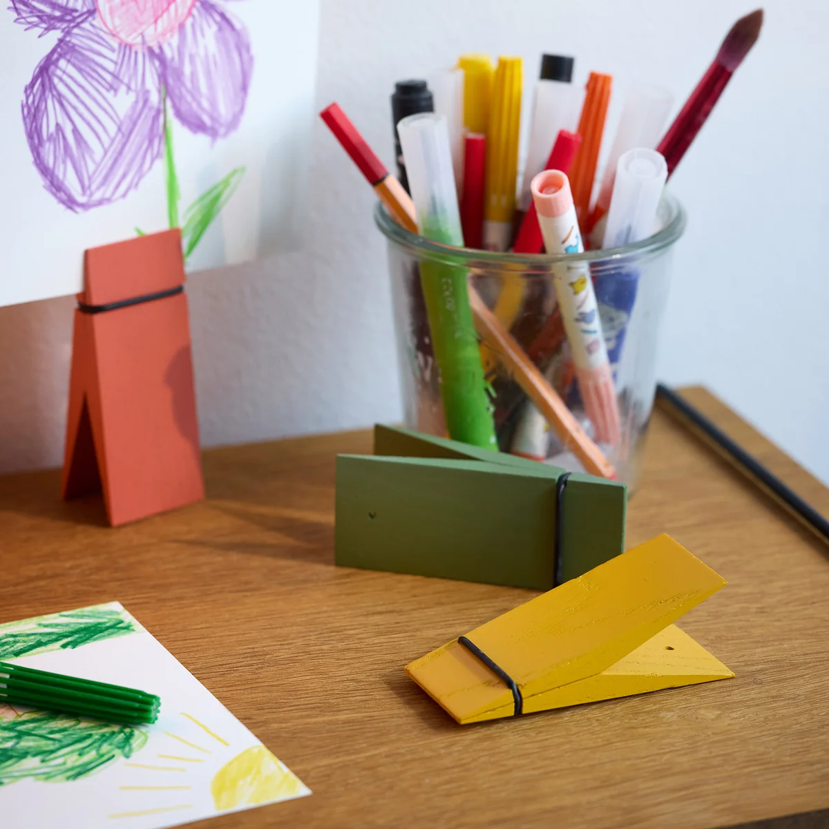 Moebe - Pinch Decoratieve clip, groen, geel, rosé