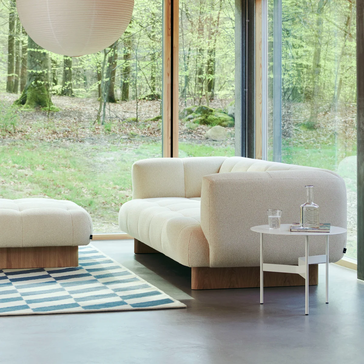 HAY - Quilton Lift 2-zitsbank, eiken / okerwit (Tartaglia 857)