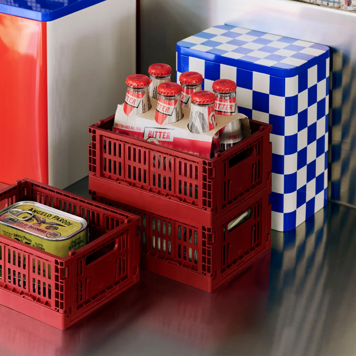 HAY - Colour Crate -mand, bordeauxrood