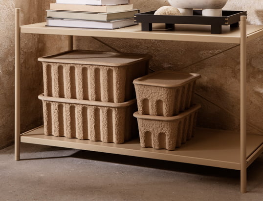 Paper Pulp ferm Living - Opbergdoos, bruin