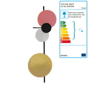 Please wait to be seated - Planeet wandlamp