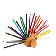 Eo denemarken - Pauwenpennenhouder incl. kleurpotloden