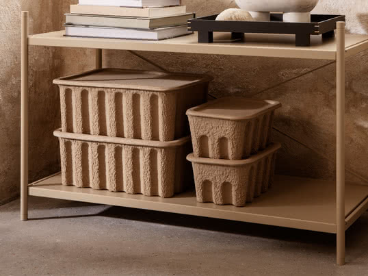 Paper Pulp ferm Living - Opbergdoos, bruin